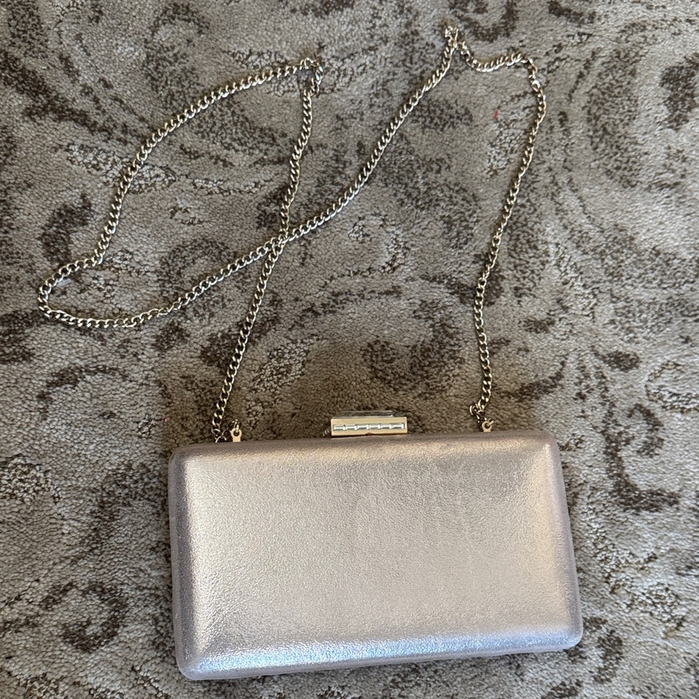 Elegant Silver Clutch Bag